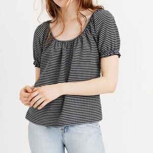 NWT Madewell Texture & Thread Peasant Top